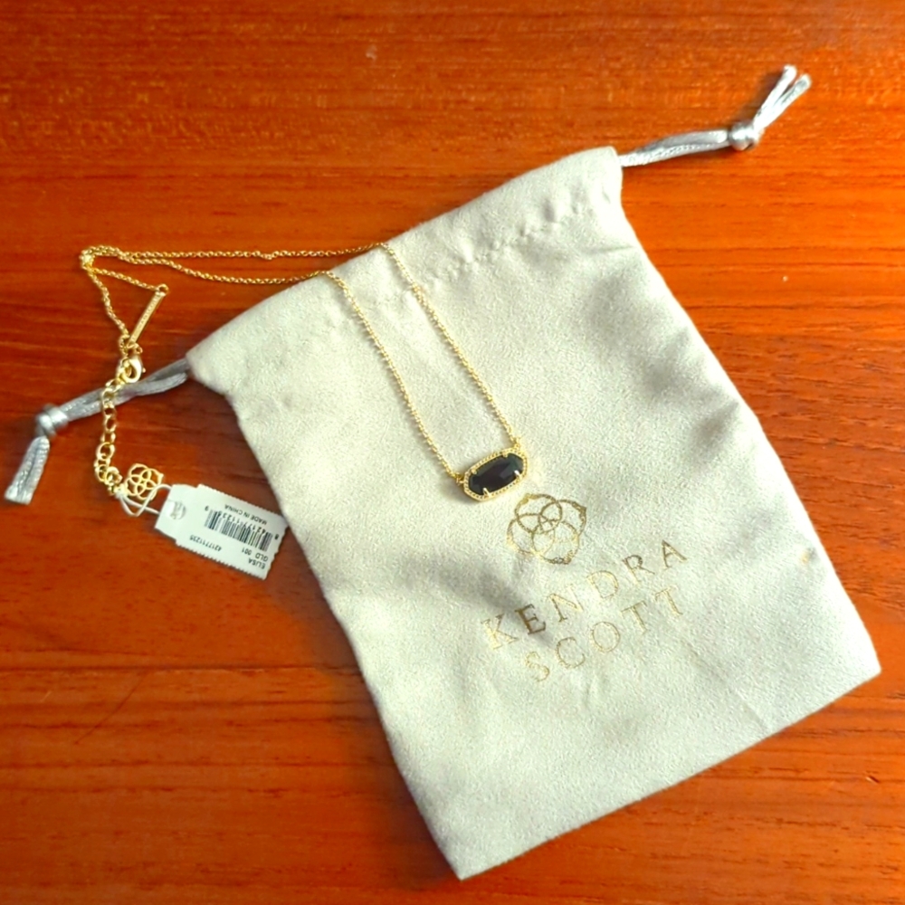NWT Kendra Scott Elisa in Black and Gold
